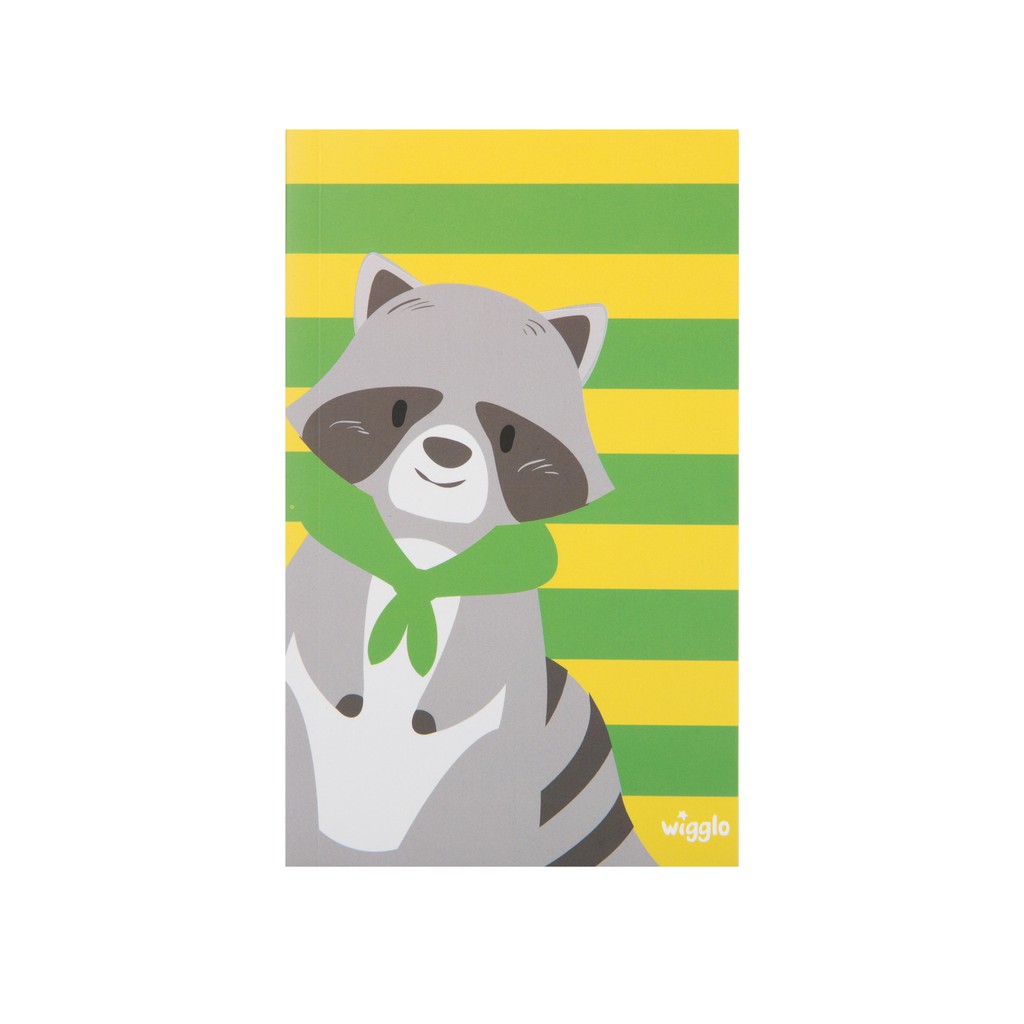 

Color Notebook Paper Racoon Stripe Green Yellow