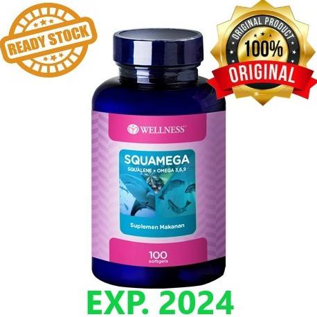 WELLNESS SQUAMEGA SQUALENE + OMEGA 3, 6, 9 - (100 SOFTGELS)