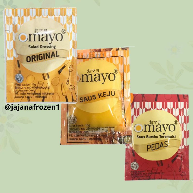 OMAYO Pedas Keju Original Sachet 10g | omayo pedas | Mayonaise original