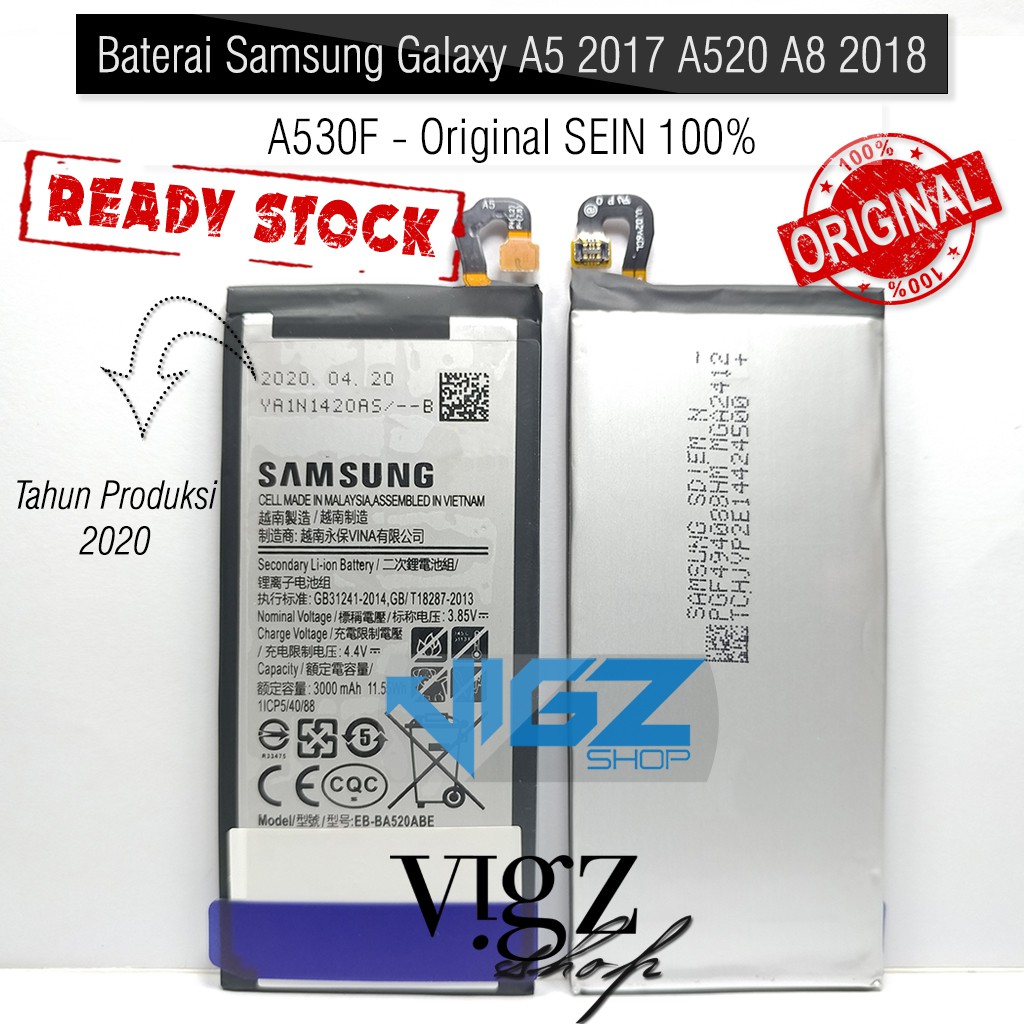 Baterai Samsung A5 2017 A520 Original Sein 100 Shopee Indonesia
