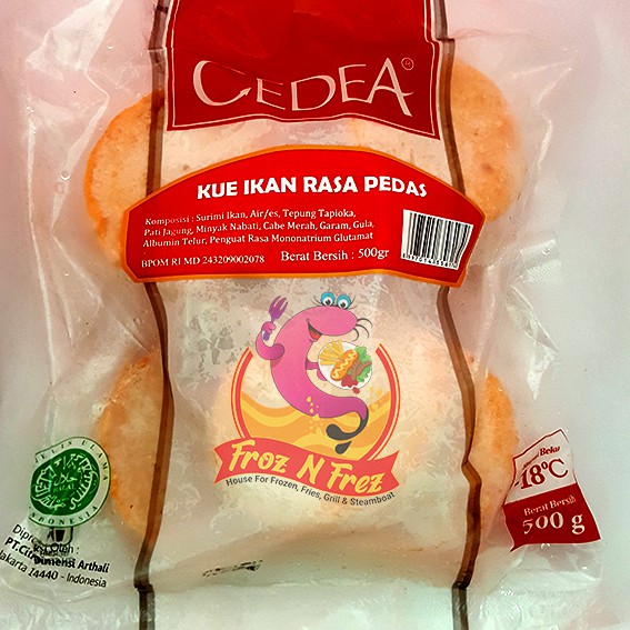 

CEDEA Kue Ikan Rasa Pedas 500 Gram (10 Pcs)