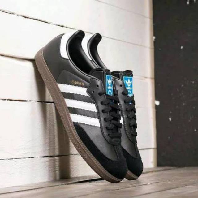 ADIDAS SAMBA BLACK WHITE GUM ORIGINAL MADE IN INDONESIA