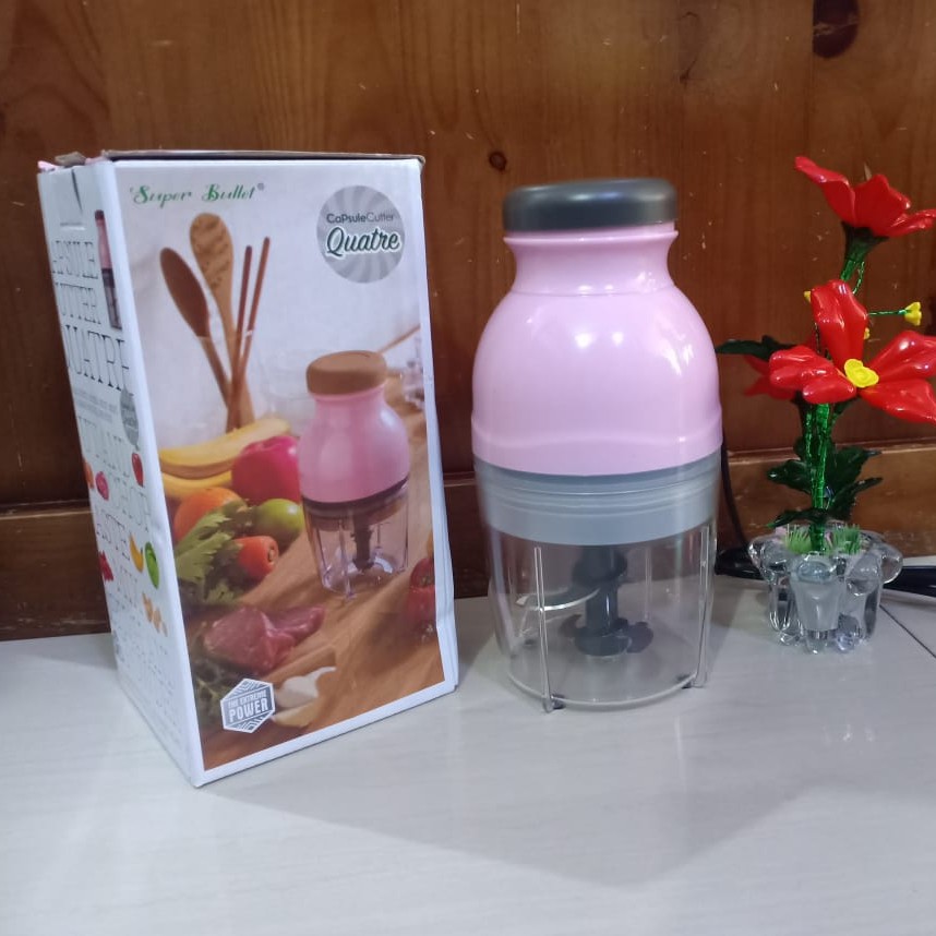 blender capsule cutter quatre / mini blender bentuk kapsul serbaguna