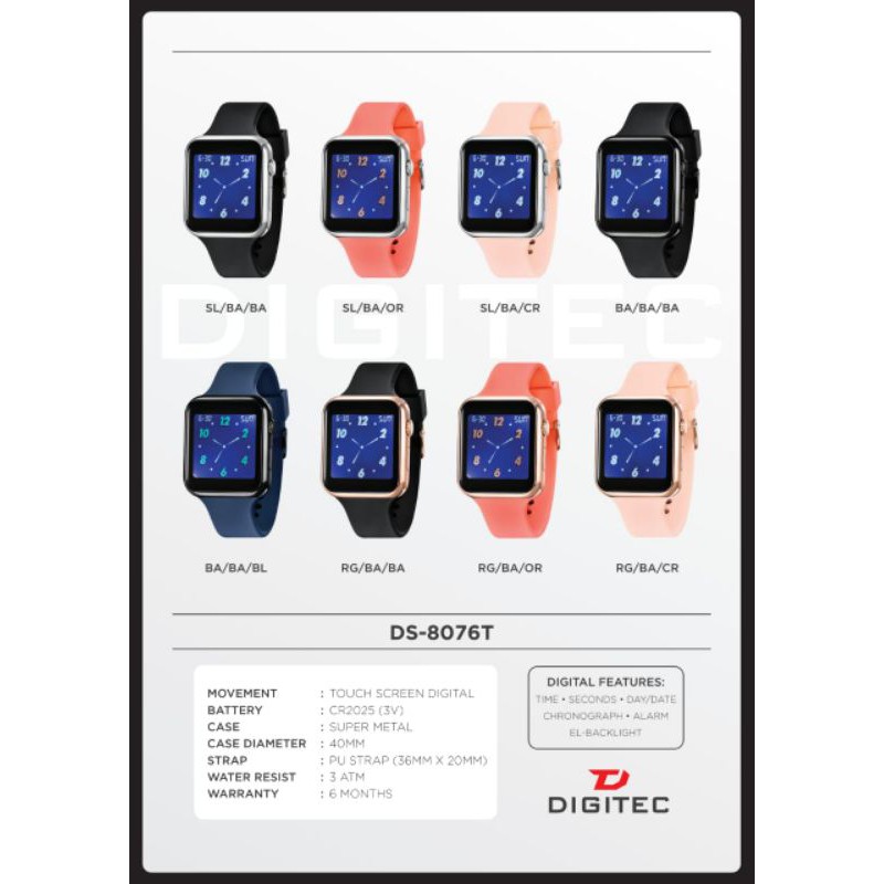 Jam Tangan Digitec type DS 8076 T