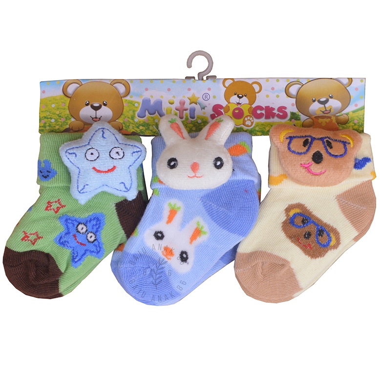 Kaos Kaki Bayi 3in1 Boneka 3D - 022.4248