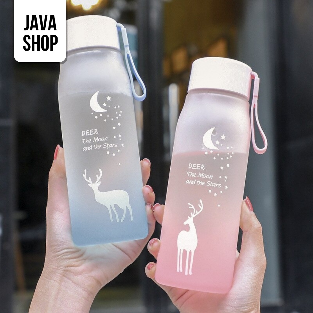 JAVASHOP Botol Minum Deer Moon and Star Anti Tumpah Lucu