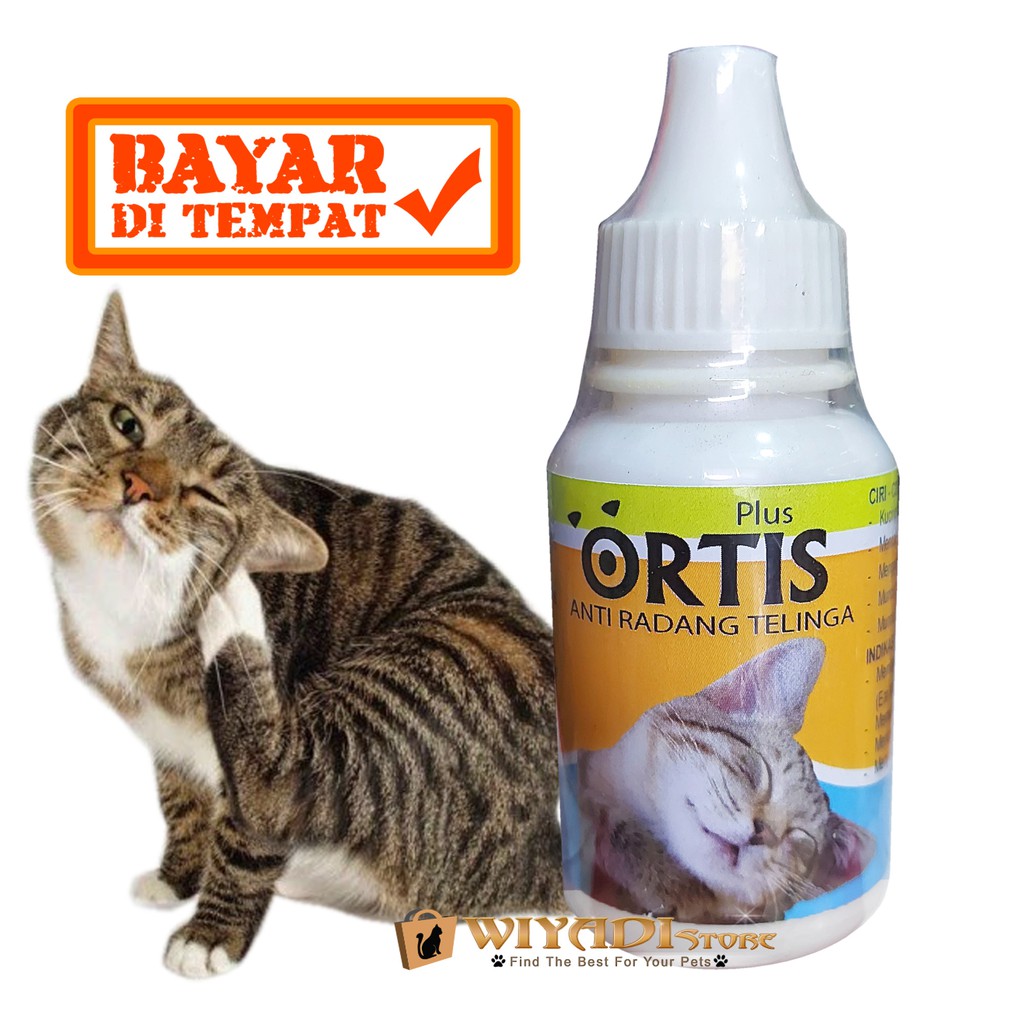 ORTIS DROP 30ml- Obat Radang Telinga Kucing Bengkak Bau Luka Gatal Tetes Kuping