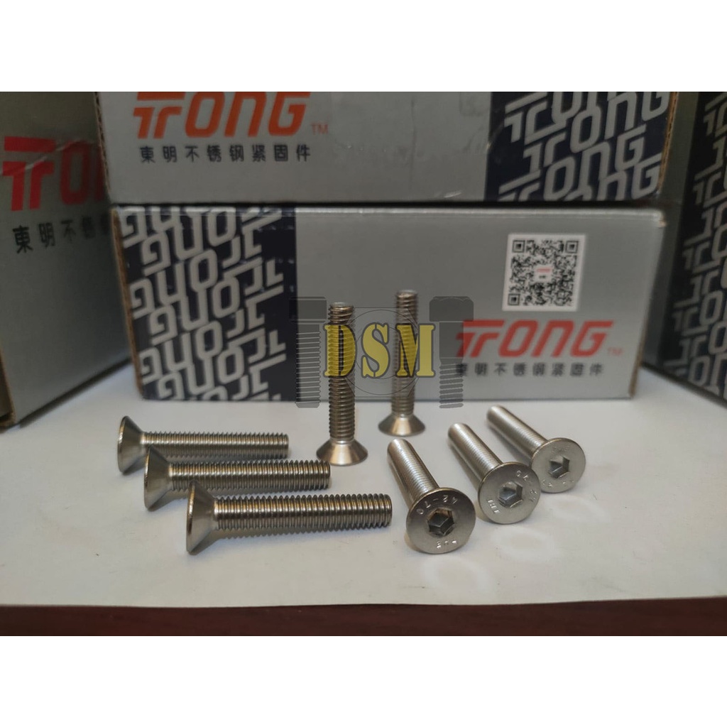 SS 304 / Baut L VERSENG M5x35 / Countersunk Socket Stainless M5