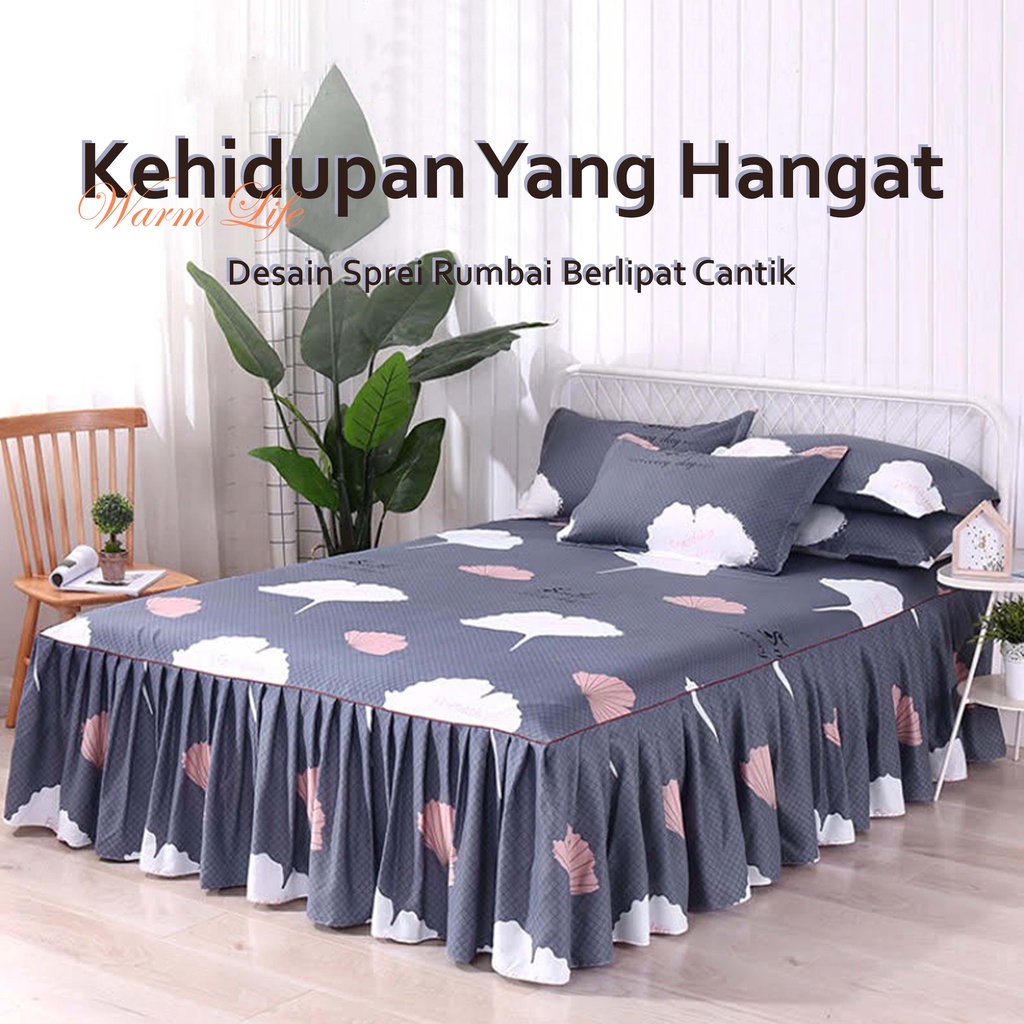 popular sprei renda sprei rumbai sprai seperei bahan nyaman 120x200/160x200/180x200