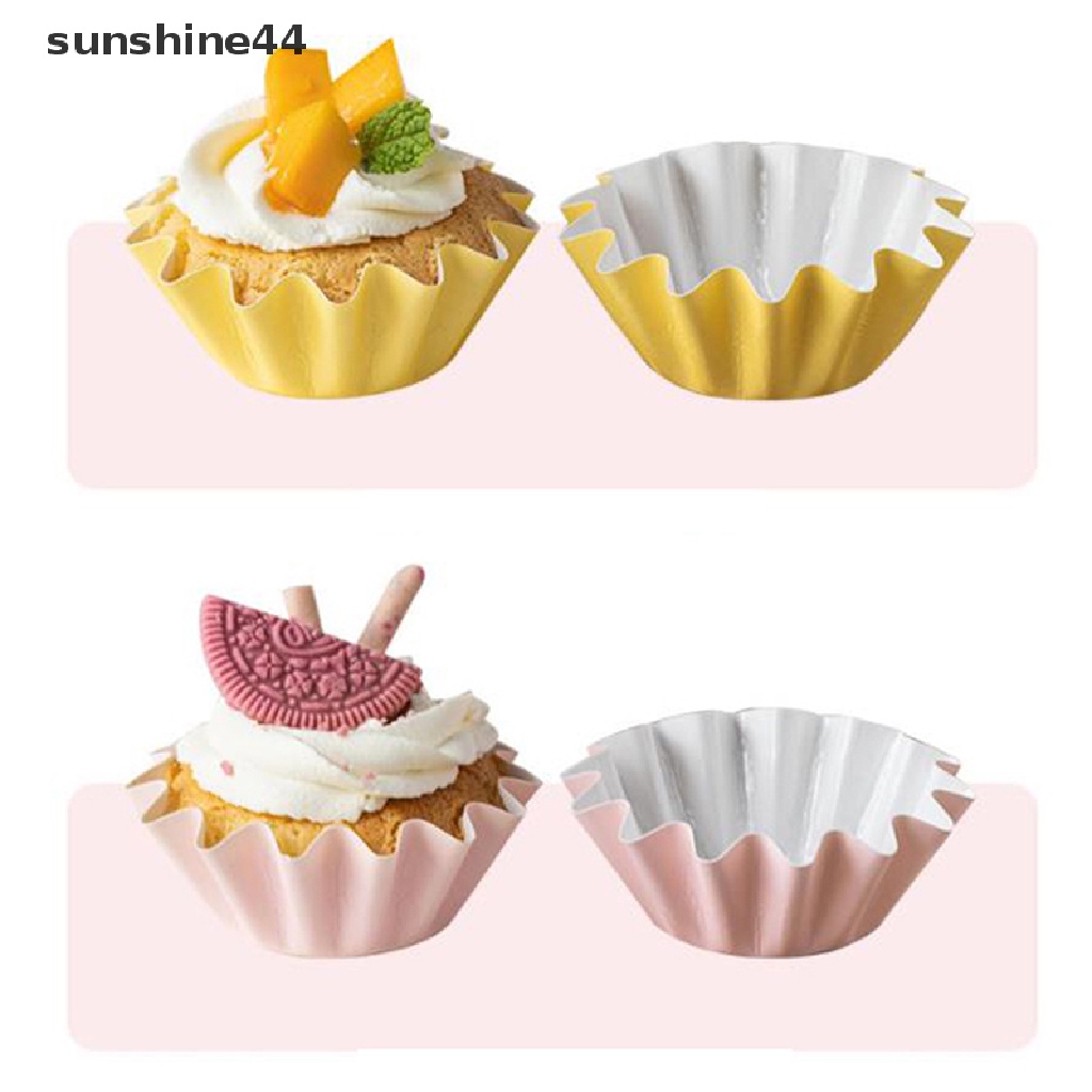 Sunshine 50PCS Kertas Cupcake / Muffin Untuk Dekorasi Pesta