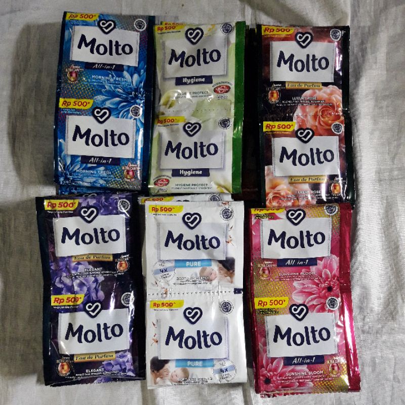 MOLTO Pewangi Sachet Rp 500