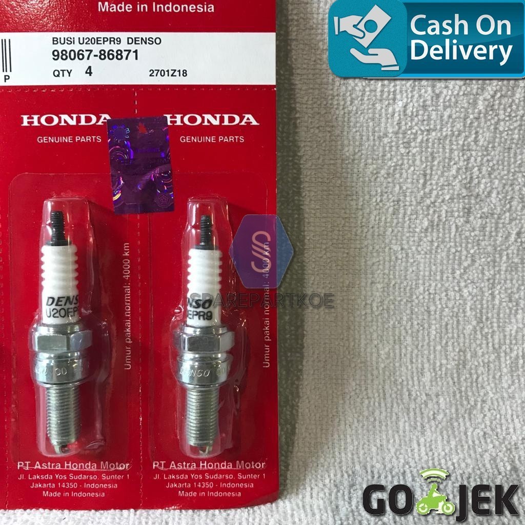  Busi  Denso U20EPR9 Honda  BeAT Scoopy Spacy  Vario NMAX 