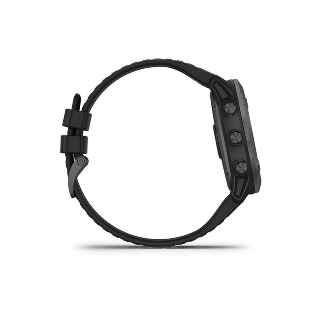 Garmin FENIX 6X PRO SOLAR - Titanium Carbon Gray DLC - Black Band