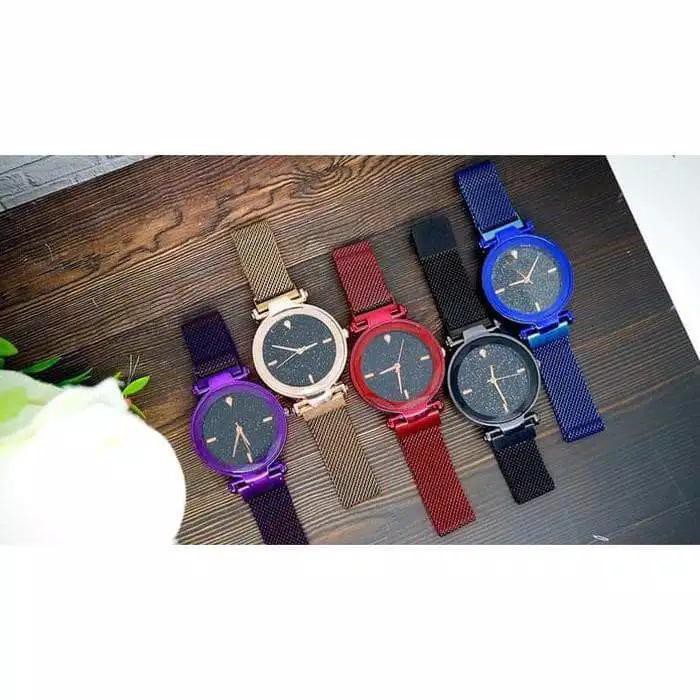 BAJ JAM TANGAN MURAH WANITA RANTAI PASIR MAGNET PREMIUM / RB005