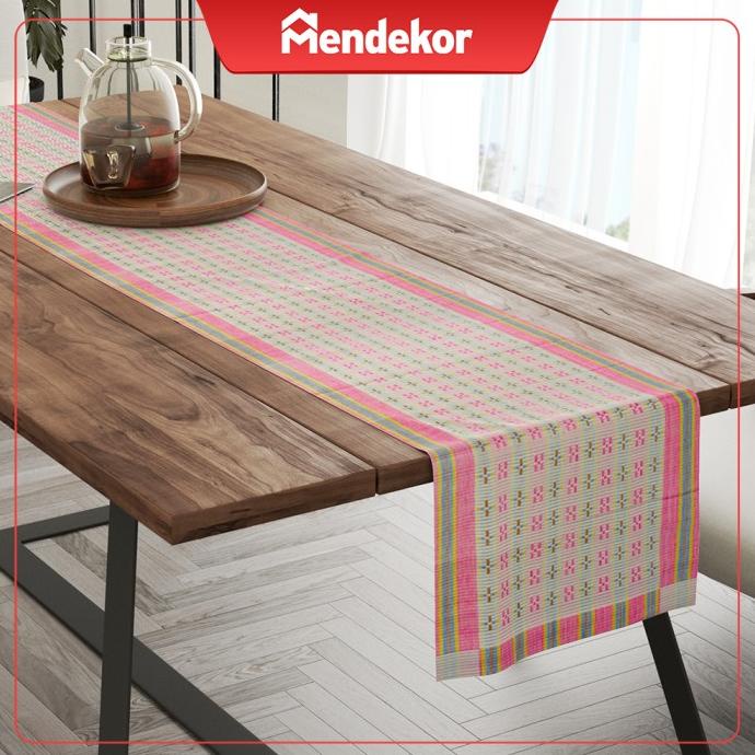 Liala| alas meja makan table runner taplak meja kain panjang 1 dan 2 M