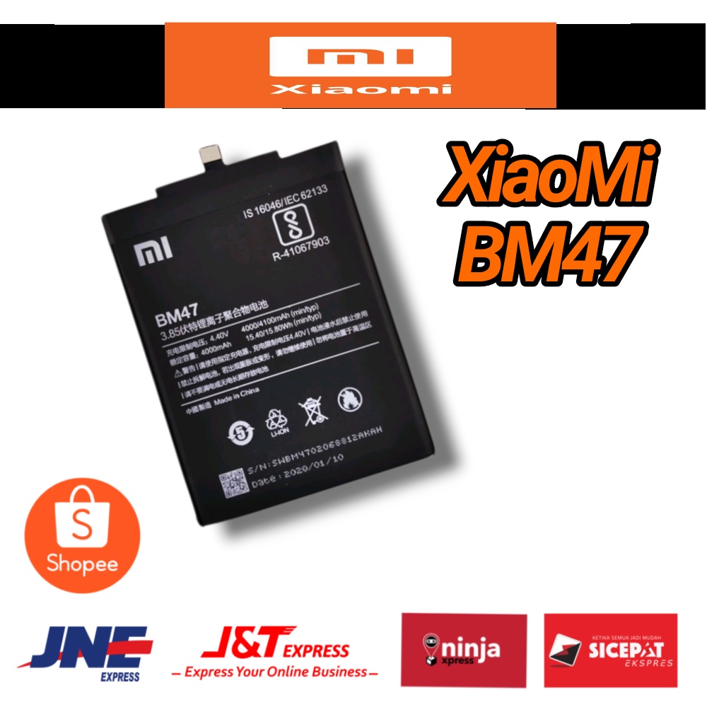 Raterai Baterry Batre Xiaomi Redmi 3 3s 3 pro 3x BM47 BM-47 ORIGINAL