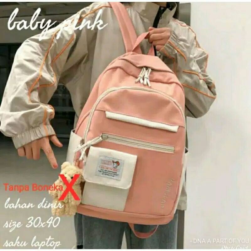 Kamuran Tas Sekolah Anak Dewasa Remaja Sd Smp Backpack Ransel Cewek Cowok R9I7 Gr RW402 Backpack Sekolah Ker