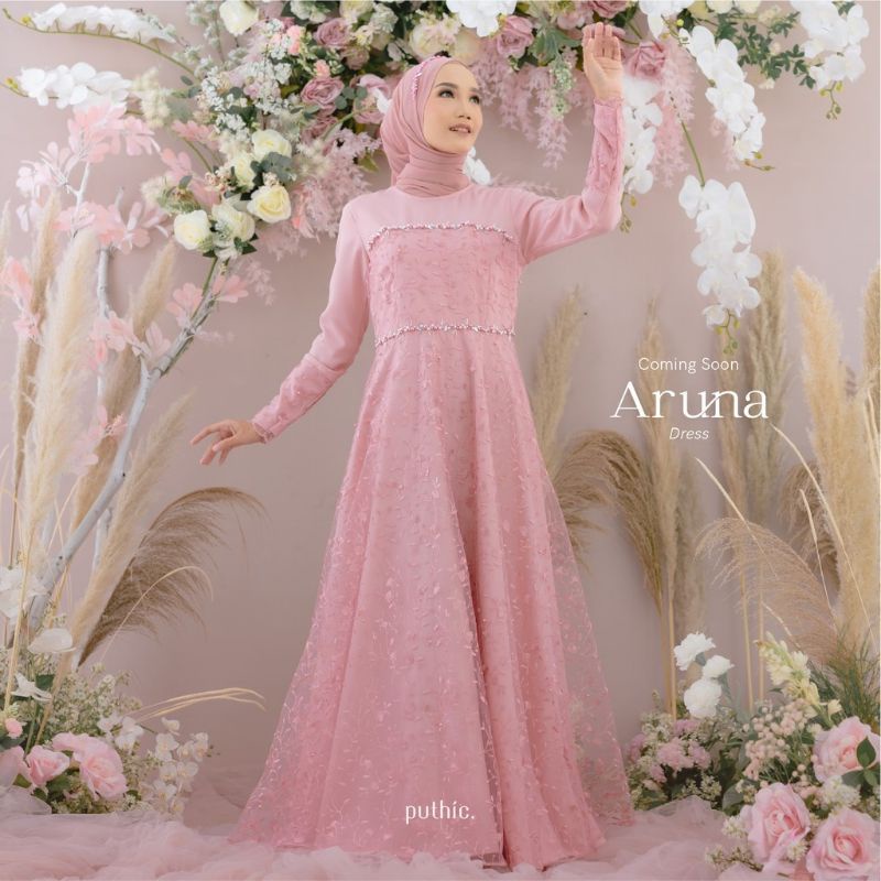 ARUNA DRESS _ GAUN KONDANGAN - GAUN LAMARAN - GAUN MUSLIMAH - GAUN MUSLIMAH BUSUI - GAUN PESTA MUSLIMAH - Grt