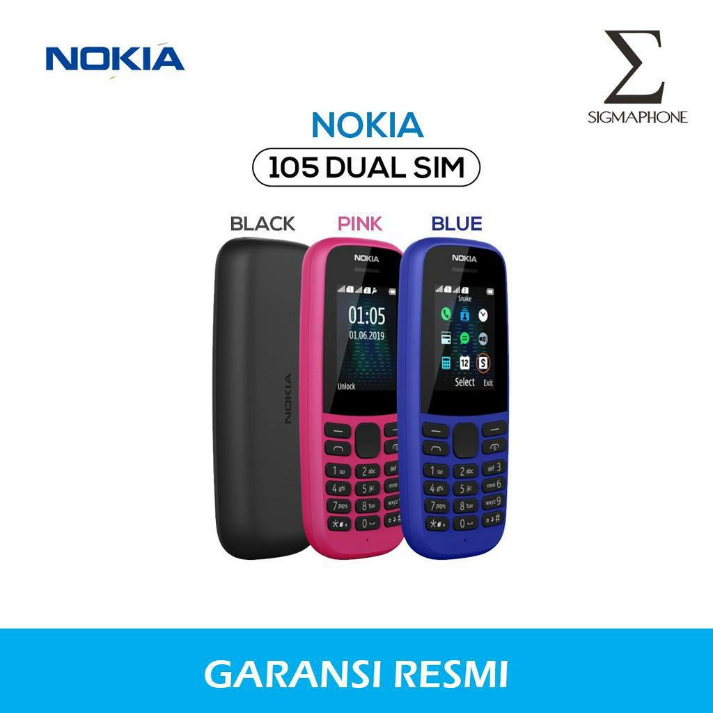 NOKIA 105 DUAL SIM RADIO FM SENTER CANDYBAR LAYAR 1.8 INCH HP MINI NOKIA 105 JADUL GARANSI RESMI-2