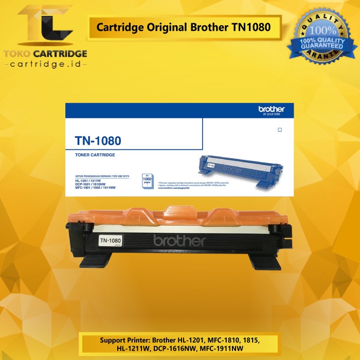 Cartridge Brothr TN1080 TN-1080 New Original HL-1201 MFC-1810 1815