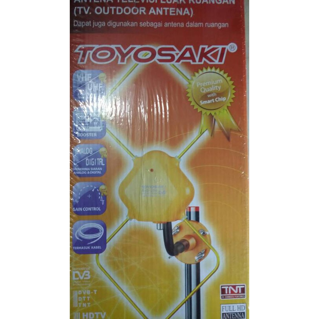 Antena Tv Luar & Dalam Ruangan - Tv Antena Outdoor Indoor - Toyosaki AIO-200 - Antena TV