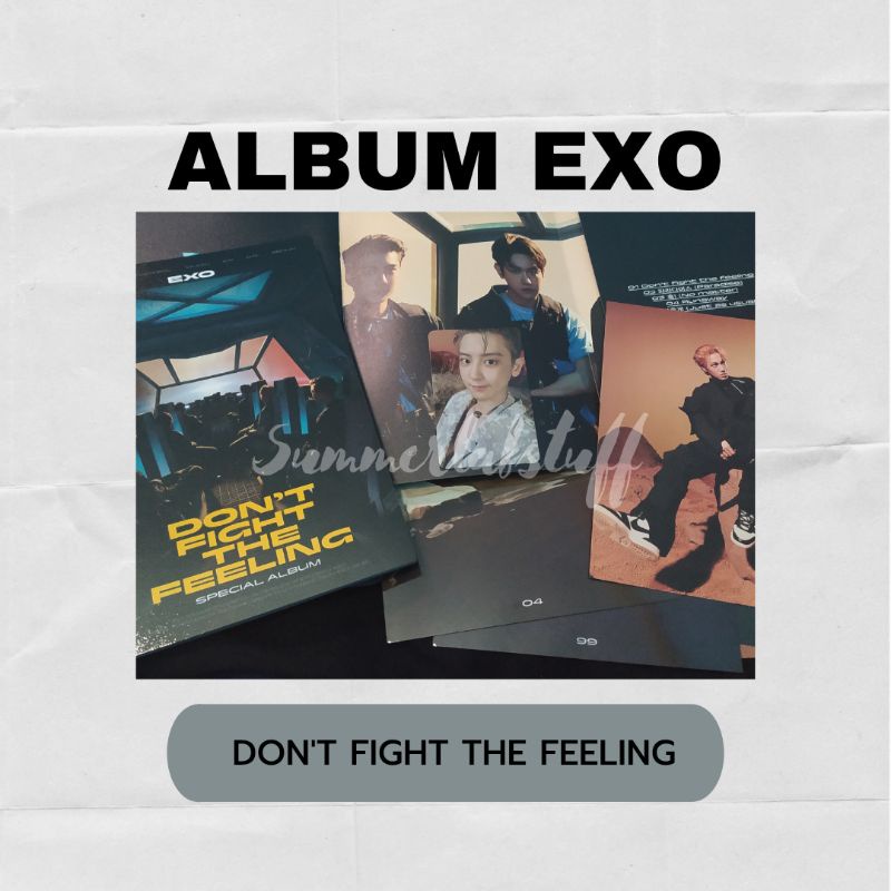 Album only EXO Don't Fight The Feeling Unsealed (Pc Chanyeol, Postcard Kai)