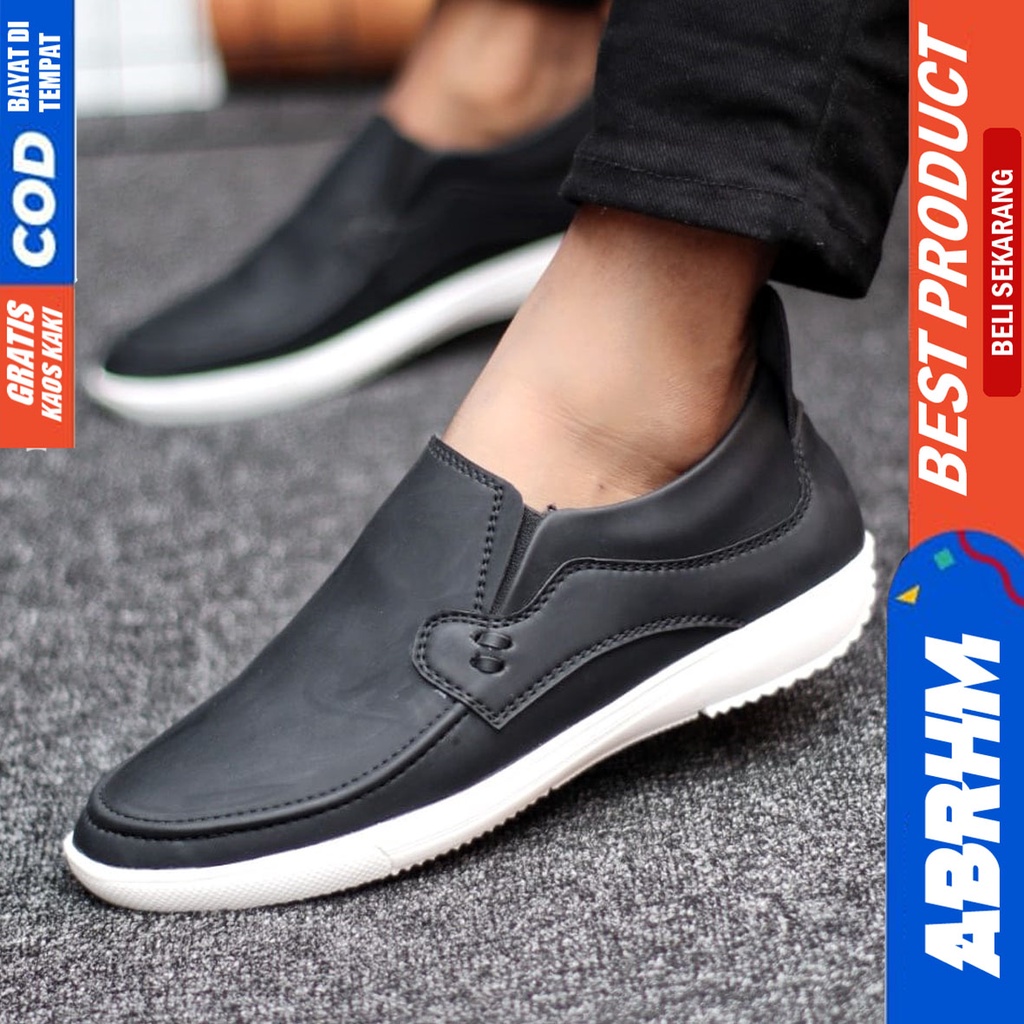 Abrhm Drosan - Sepatu Slip On Pria Casual