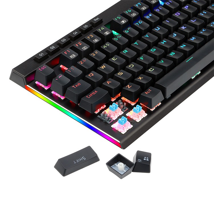 Keyboard Gaming Mechanical Redragon Fullsize RGB Macro Vata K580RGB