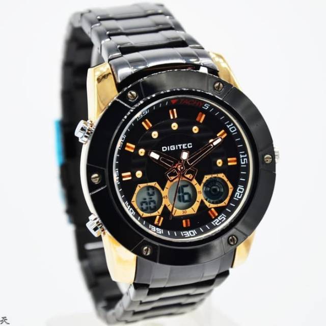 Jam Tangan Pria Digitec 3047 Rantai stainless ORIGINAL