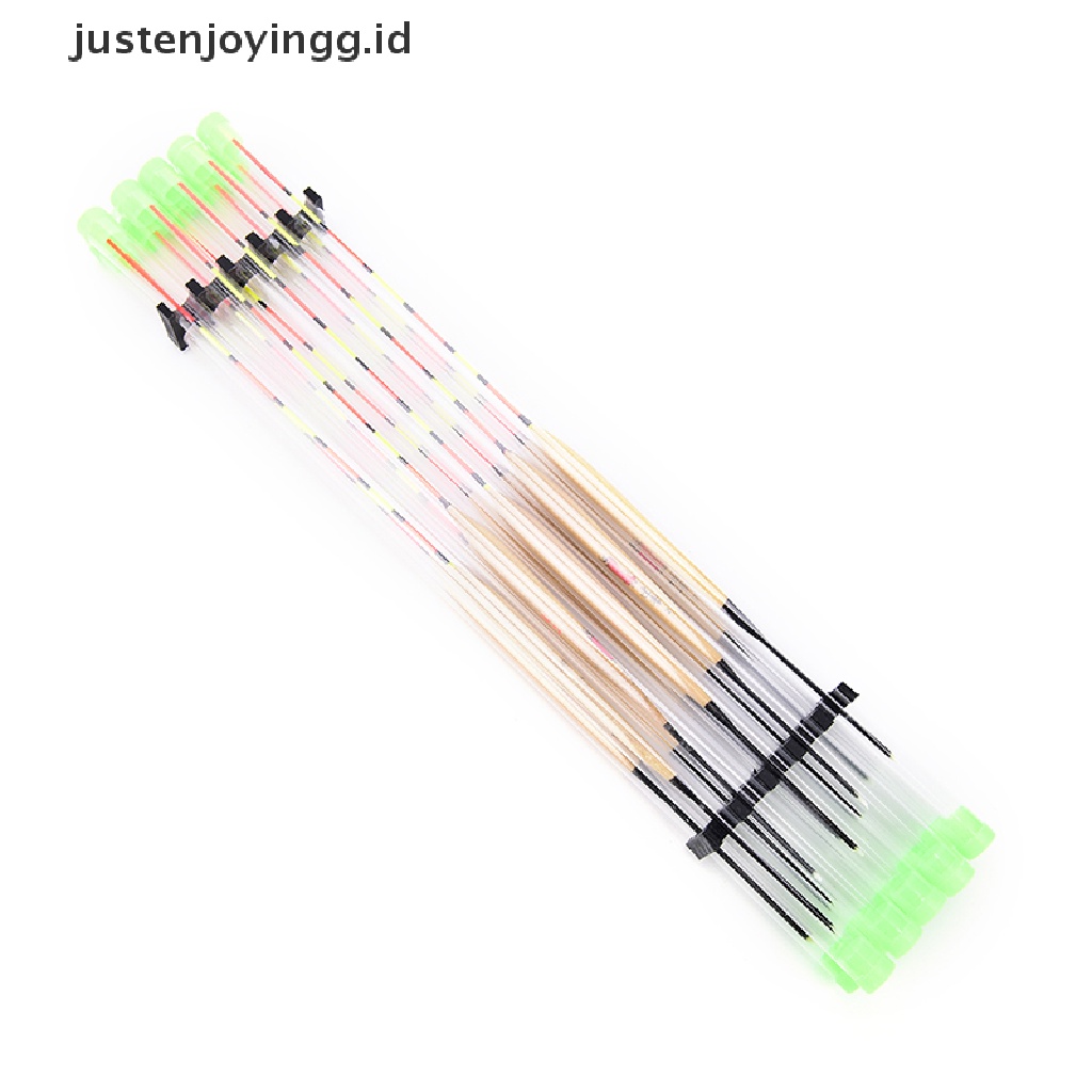 (Justenjoyingg.Id) 10pcs / Lot Pelampung Pancing Bahan Kayu