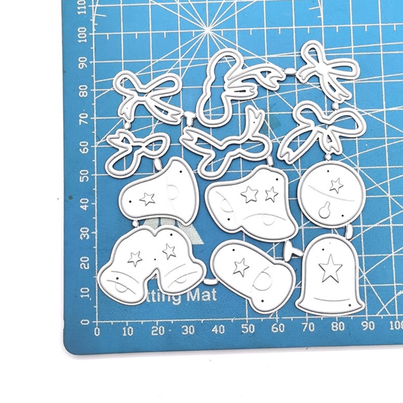 Cetakan Stensil Cutting Dies Motif Sarung Tangan Natal Bahan Metal Untuk Scrapbook / Craft DIY