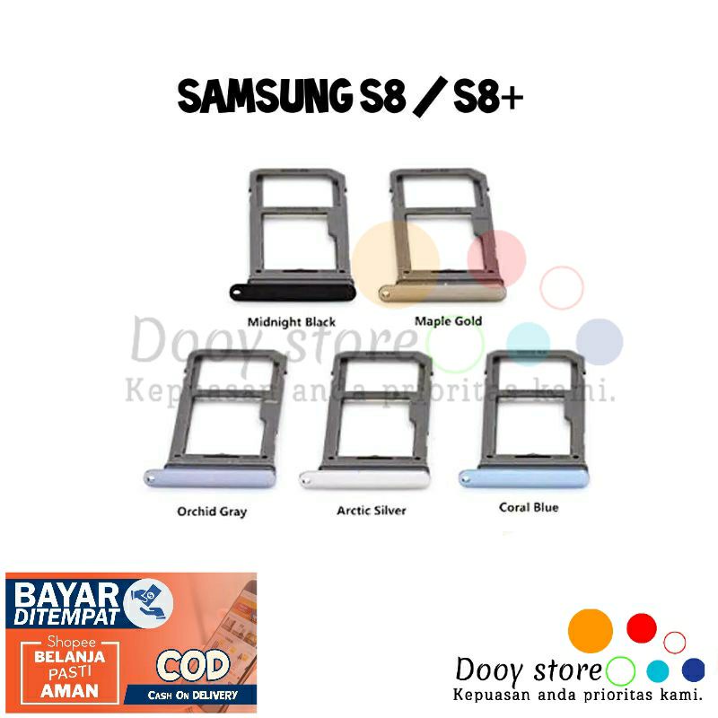 SIMTRAY SLOT SIMCARD TEMPAT KARTU SIM CARD SAMSUNG S8 / S8+ / S8 PLUS