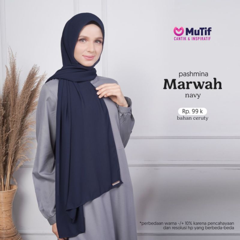 Pashmina Marwah Mutif Kerudung