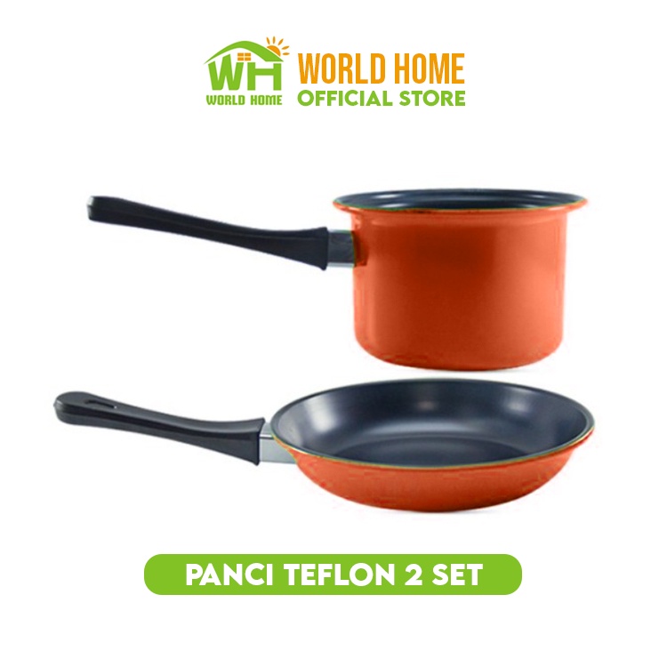 Panci Set Mini Teflon Fry Pan dan Panci Susu - Mini Fry Pan Sauce Pan TG-9