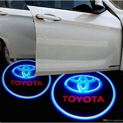 LAMPU LOGO LED PINTU MOBIL WIRELESS TANPA KABEL (DOOR LIGHT PROJECTOR) doorlight logo Toyota