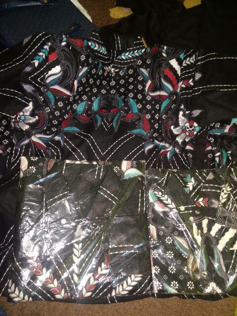 Batik Couple Keluarga Sania Ruffle Ori Ndoro Jowi Dnt Prasasti Abu