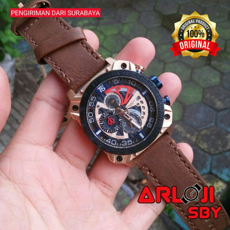 Jam tangan pria T5 H3709 original tahan air