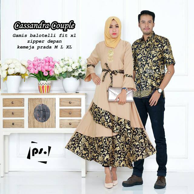 Cassandra Couple gamis payung dillan mahkota batik modern batik Couple kebaya modern motif bunga
