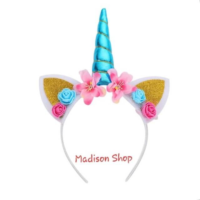 Bando Unicorn Murah Aksesories Rambut Kostum Tanduk Unicorn Cosplay