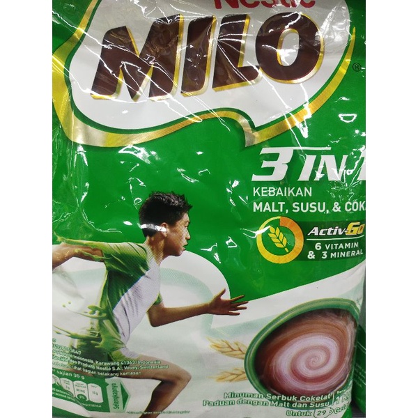 

MILO 3 IN 1 ACTIV GO 1kg 990gr 800gr 790gr