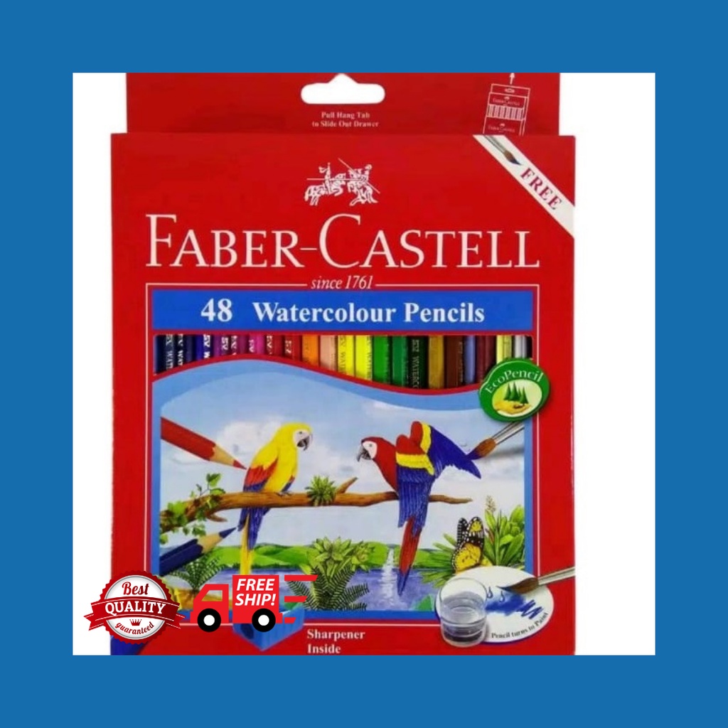 

Faber Castell 48 Water Colour Pencil Pensil Warna Cat Air Watercolour Watercolor Water Color