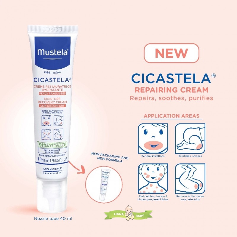 PERA487 CREAM RUAM MUSTELA CICASTELA MOISTURE RECOVERY CREAM 40 ML exp 07/2024