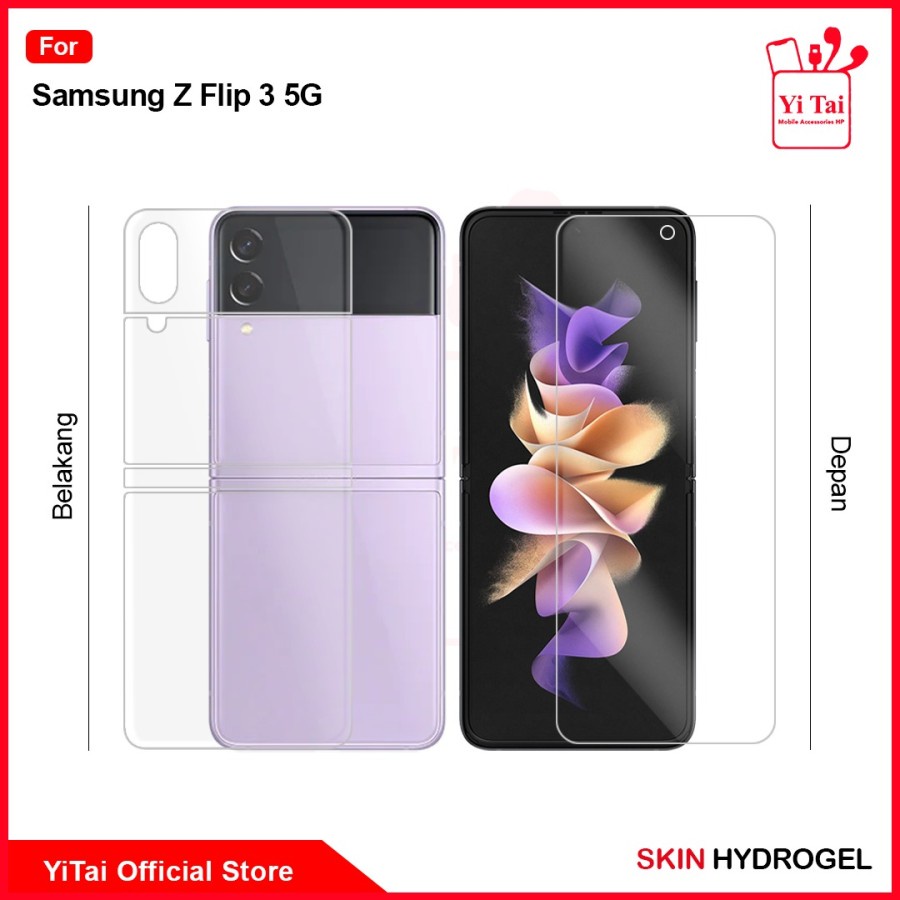 SKIN HYDROGEL SAMSUNG Z FLIP // HYDROGEL DEPAN BELAKANG SAMSUNG Z FLIP Z FLIP 3 5G 4 5G - BD