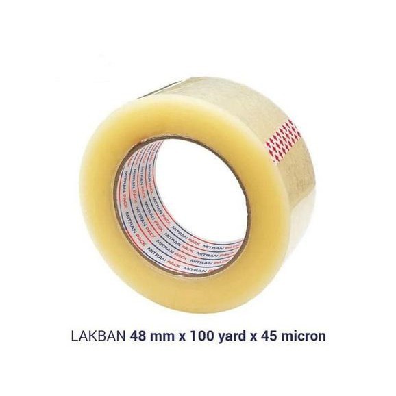 

Lakban Bening - OPP 48mm x 100 yard Full