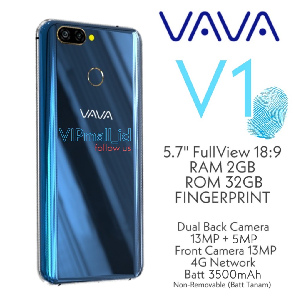 (FINGERPRINT) VAVA V1 4G - ANDROID 5,7" RAM 2GB/32GB - SMARTPHONE - HP ANDROID MURAH