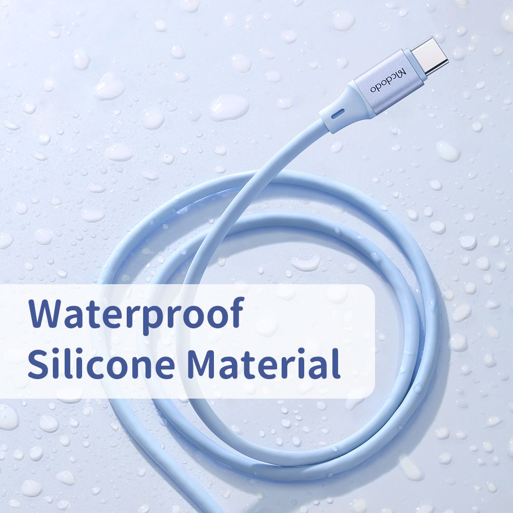 MCDODO Cable Silicone Type C to Type C 100W 1.2m Digital Display CA-1940 / CA-1941 / CA-1942 - Garansi Resmi 6 Bulan