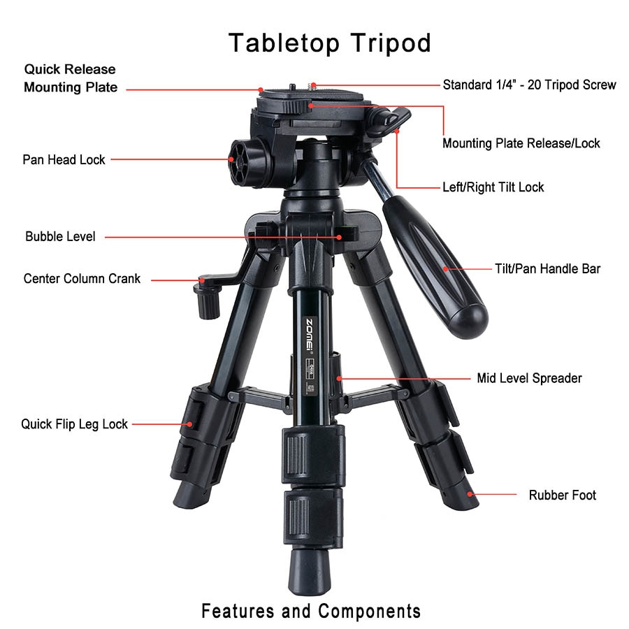 Professional DSLR Tripod Ball Head - Q100