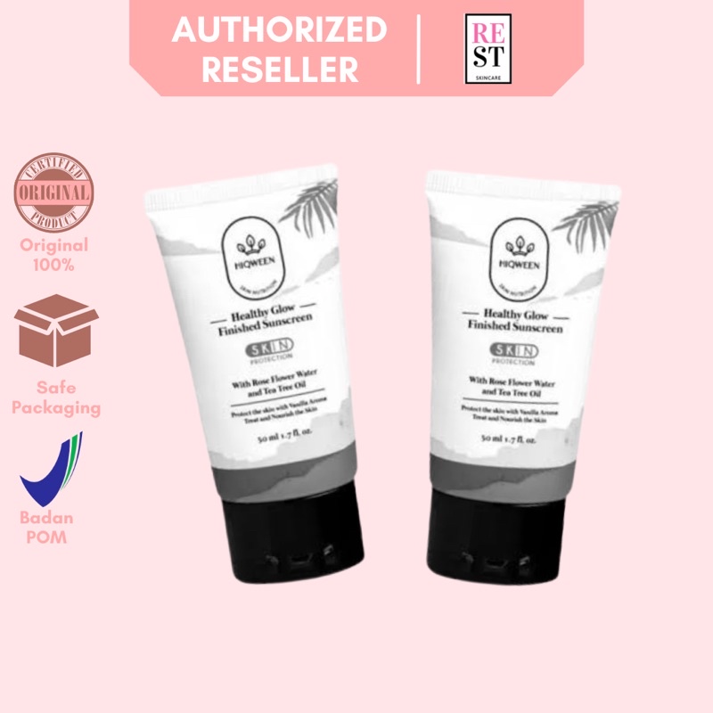 hiqween healthy glow finished sunscreen 50ml