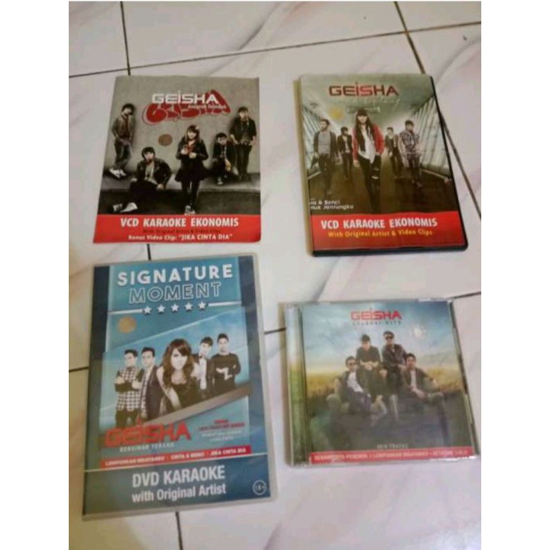CD lagu dan karaoke original GEISHA BAND borongan