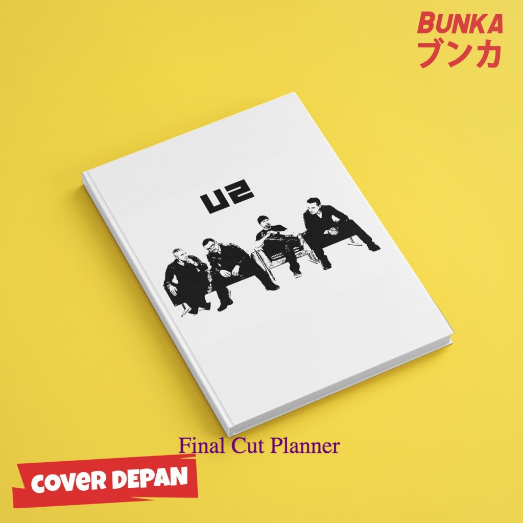 

buku tulis polos/bergaris 80's Band U2 B Hardcover A5 Buku Tulis Catatan Notes Agenda Planner Jurnal